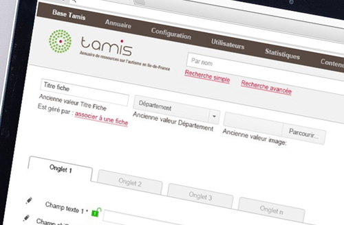 Exemple site web Tamis