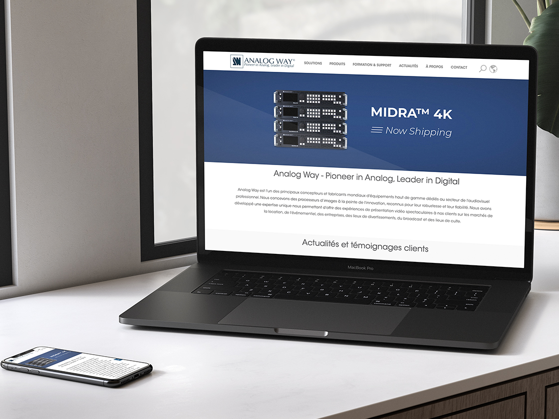Projet de site internet pour Analogway