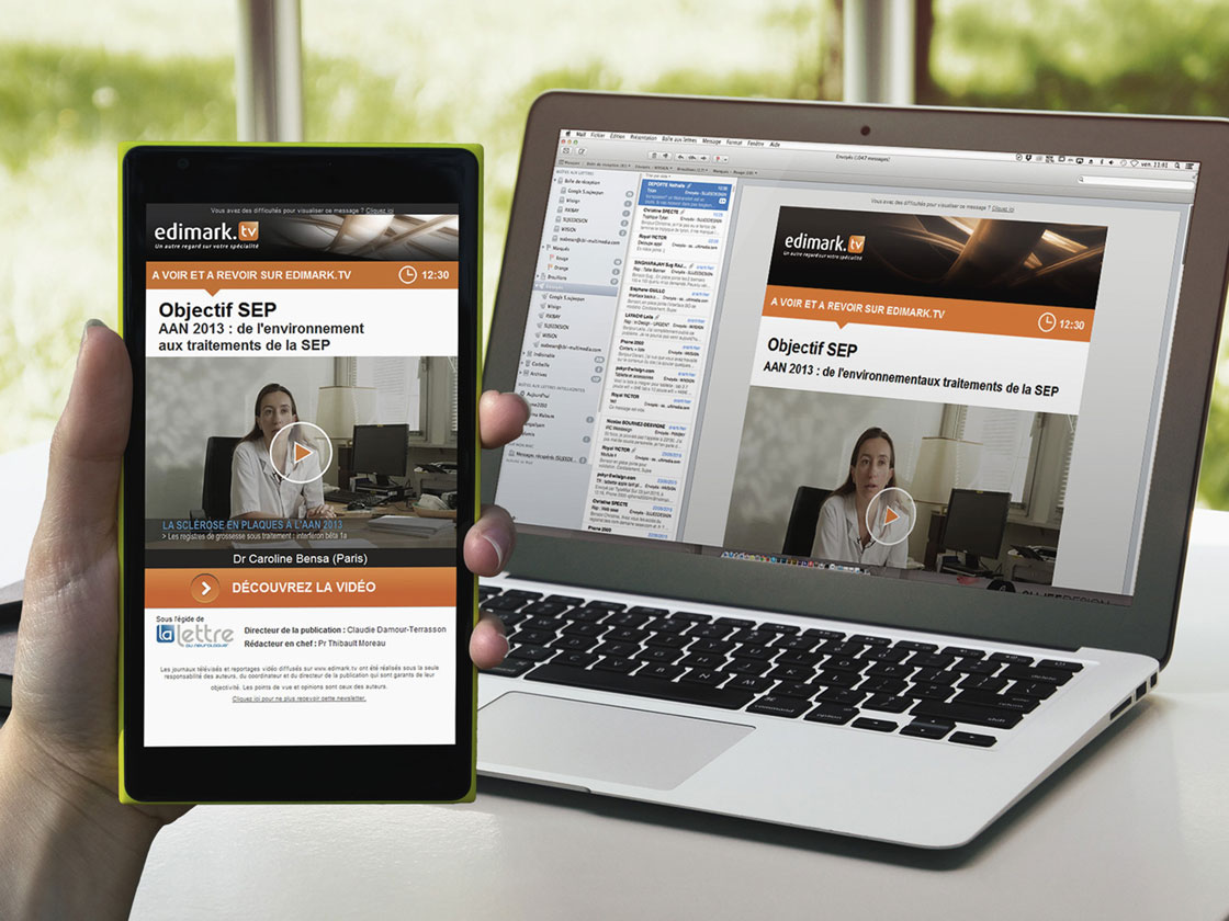 projet d'emailings Edimark TV