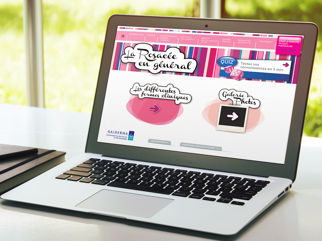 Projet présentation d'application pour Galderma