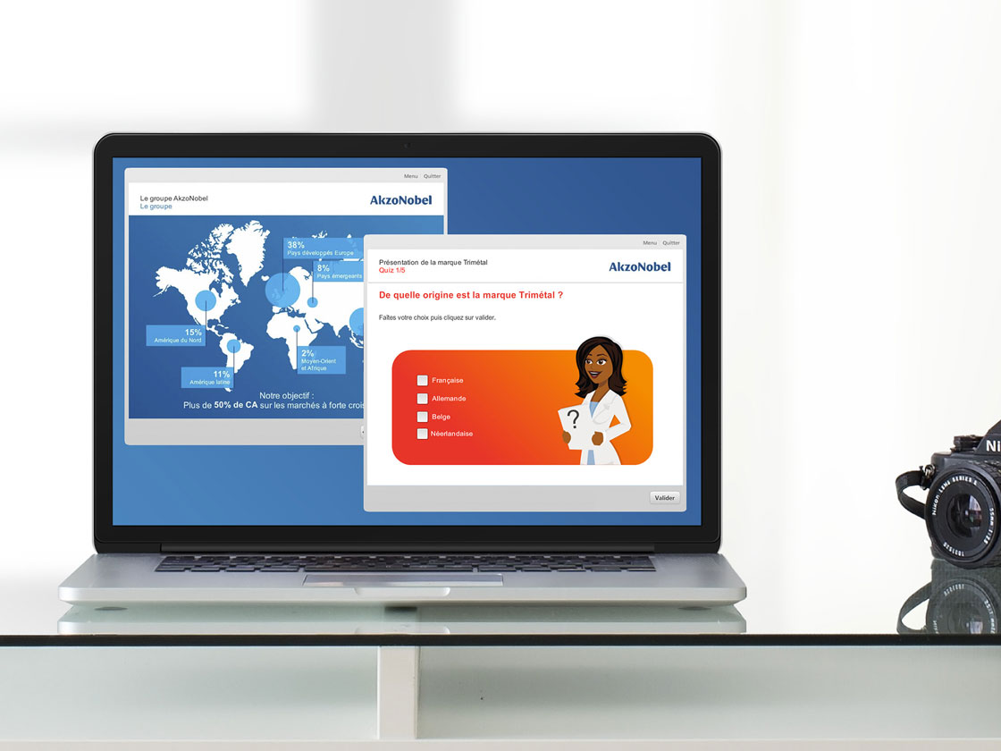 Projet d'e-learning pour AkzoNobel
