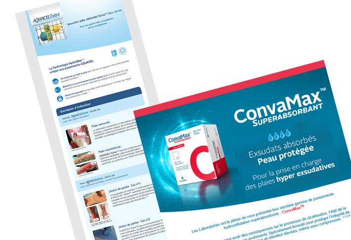 Réalisation emailings Convatec