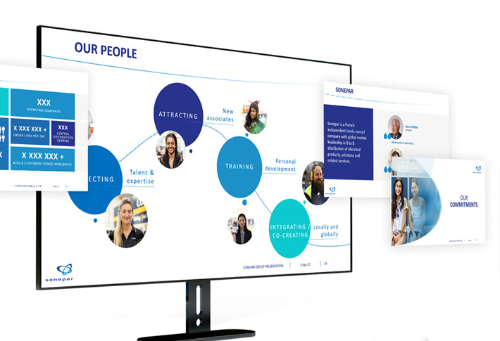 Exemple présentation PowerPoint Sonepar