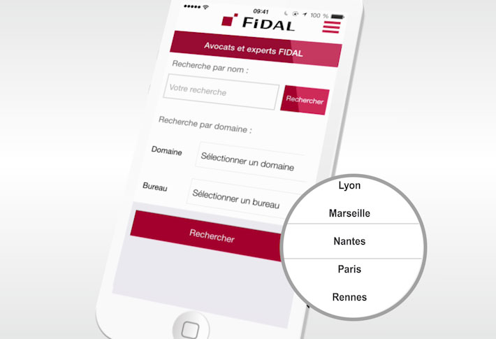 Exemple application FIDAL