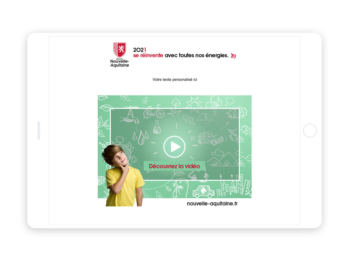 visuel vœux emailing Nouvelle-Aquitaine